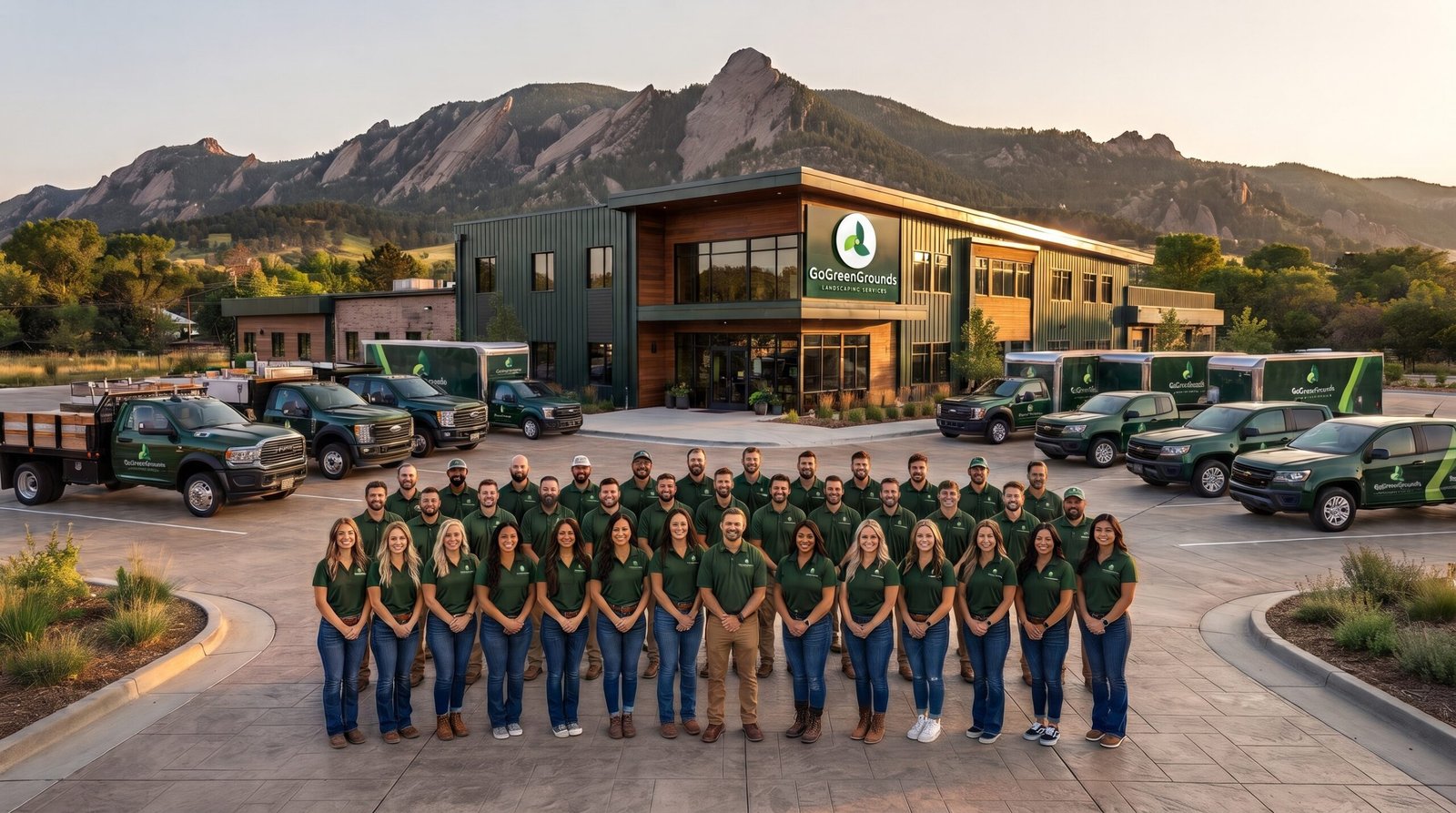 The Go Green Grounds team in Boulder